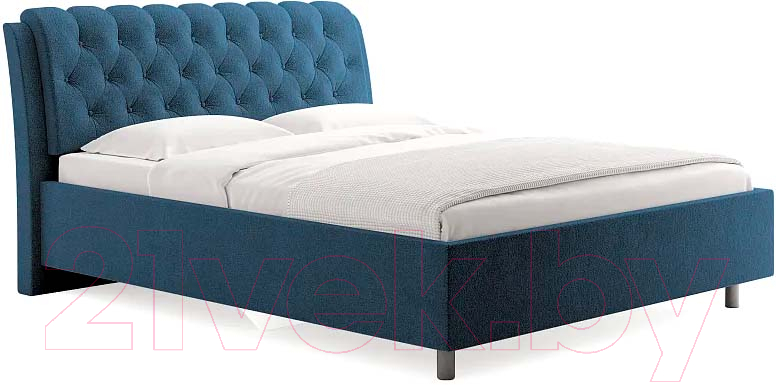 Каркас кровати Сонум Olivia 200x200 (рогожка деним) - фото