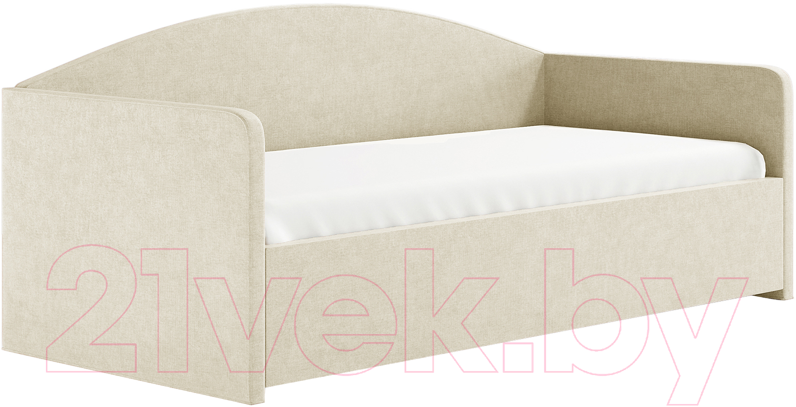 Каркас кровати Сонум Uno 90x200 (микровелюр бежевый) - фото