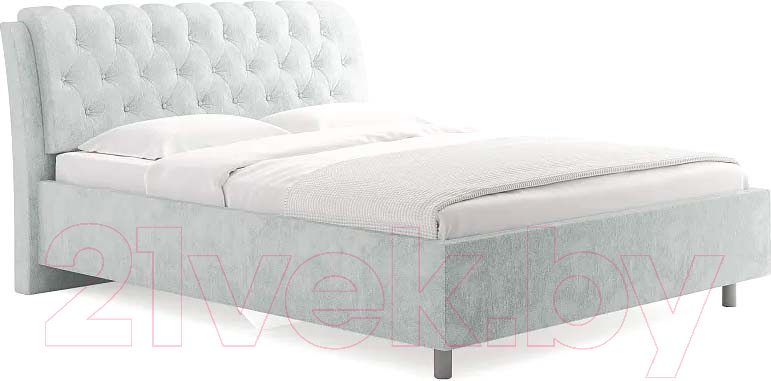 Каркас кровати Сонум Olivia 200x200 (бентли светло-серый) - фото