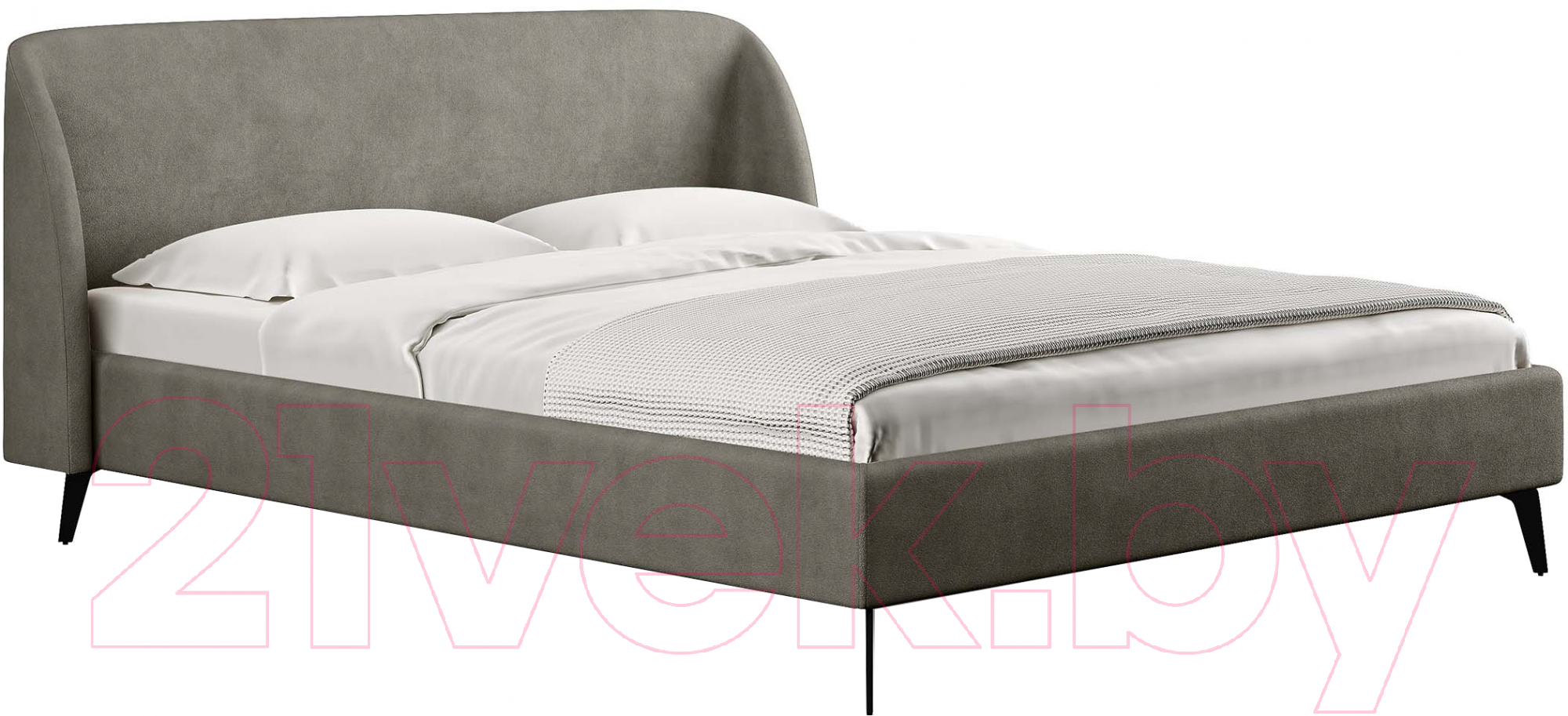 Каркас кровати Сонум Rosa 90x200 (замша бежевый) - фото