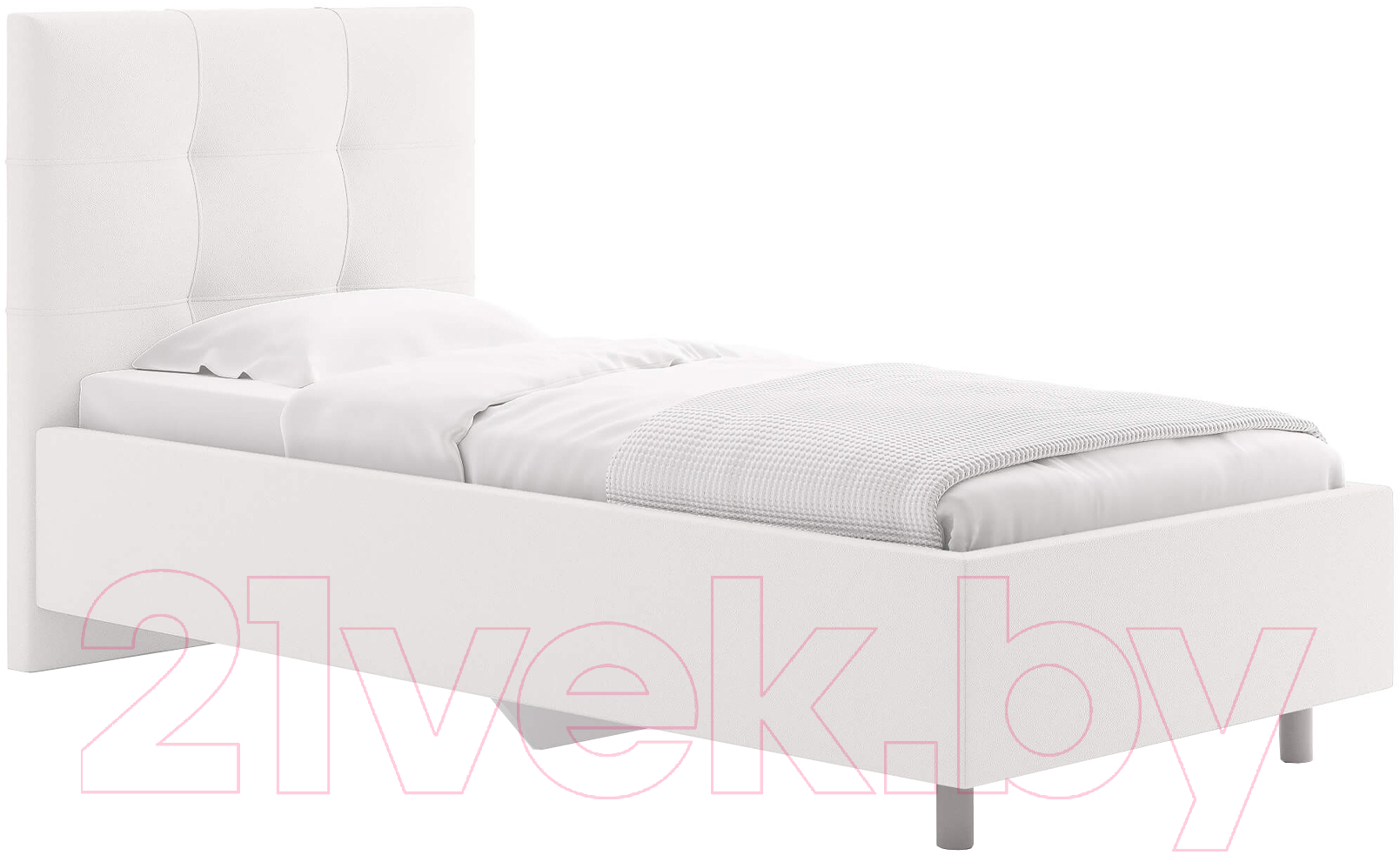 Каркас кровати Сонум Caprice 90x200 (экокожа белый) - фото