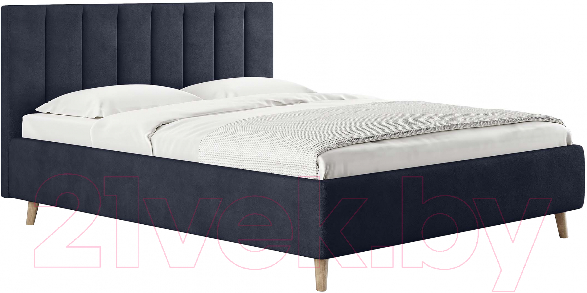 Каркас кровати Сонум Alma 160x200 (замша синий) - фото