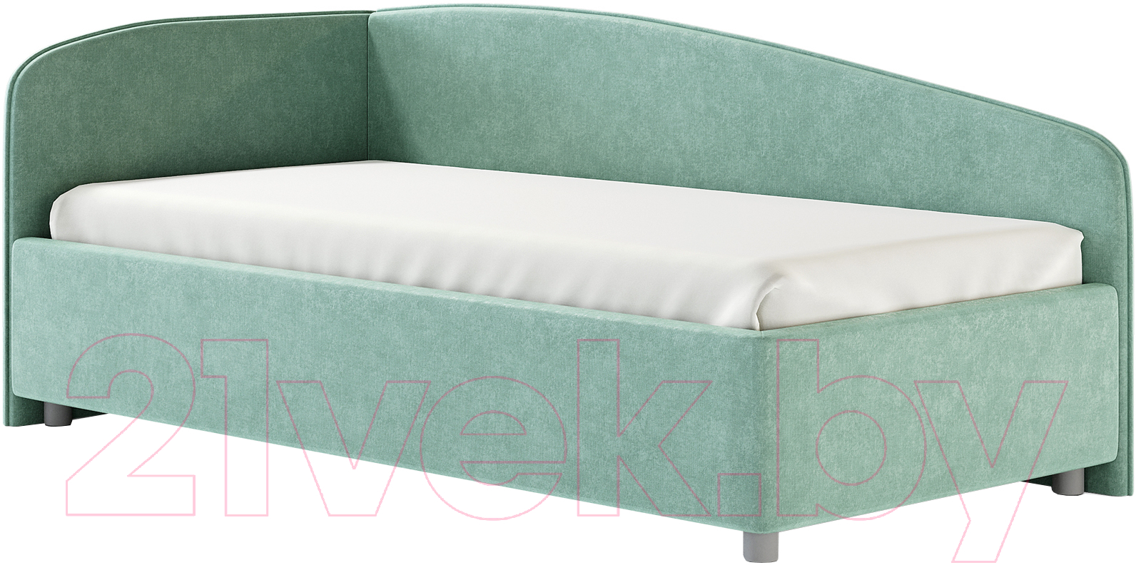 Каркас кровати Сонум Paola L 90x200 (микровелюр селадон) - фото
