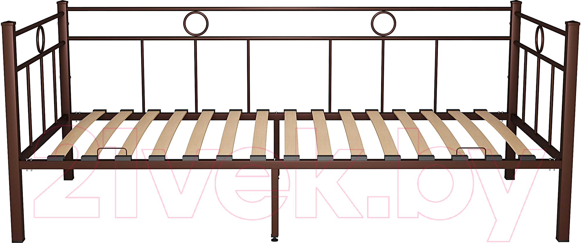 Кровать-тахта Князев Мебель Орфея ОФ.90.190.К (коричневый муар) - фото