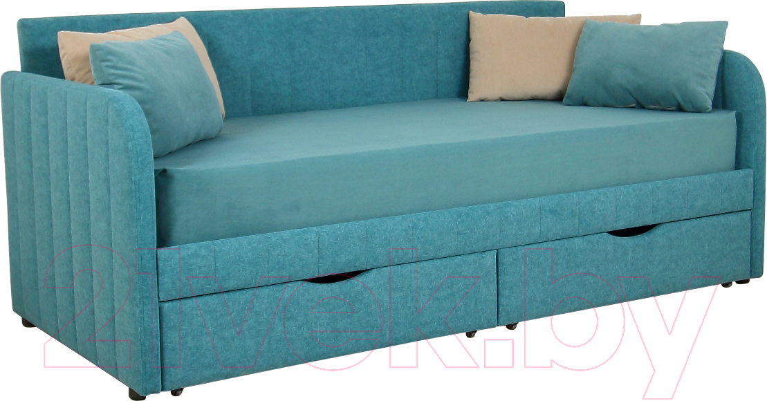 Кровать-тахта DiArt София 2 (велюр Магия 172) - фото