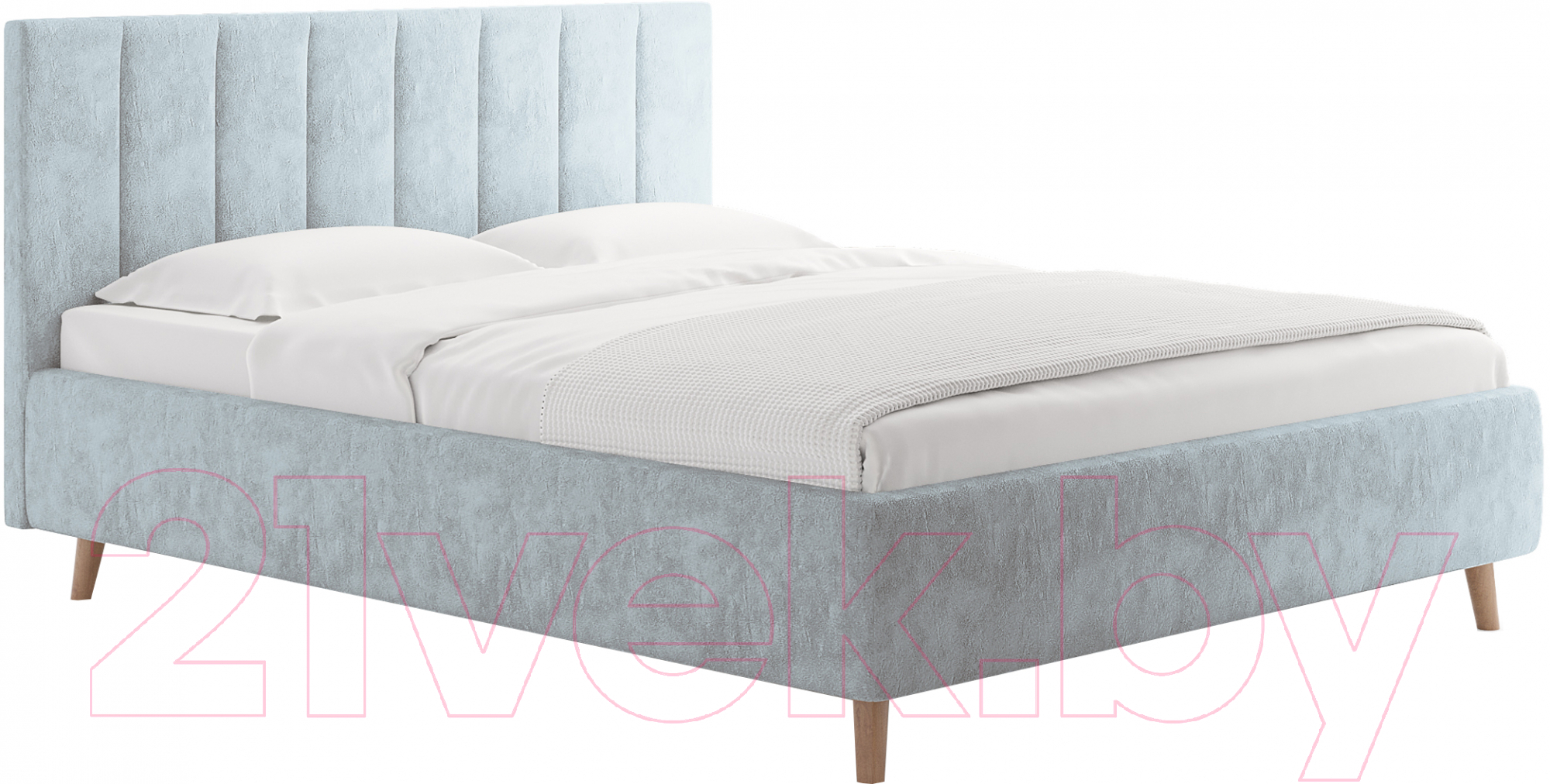 Каркас кровати Сонум Alma 180x200 (бентли светло-серый) - фото