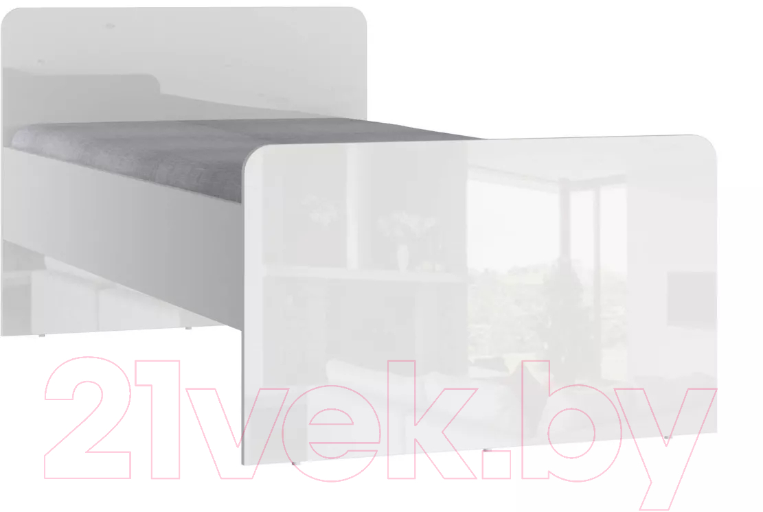 Каркас кровати Stolline Модерн / СТЛ.322.11 (бело-серый) - фото