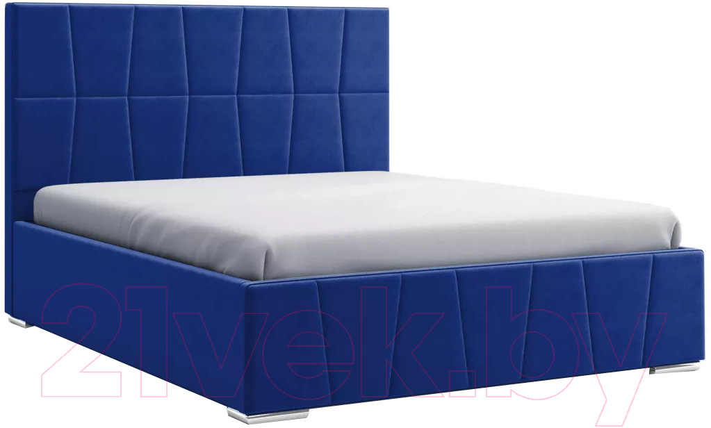 Каркас кровати Stolline Пассаж 44 с ПМ/Н 180x200 (mustang 78 синий) - фото