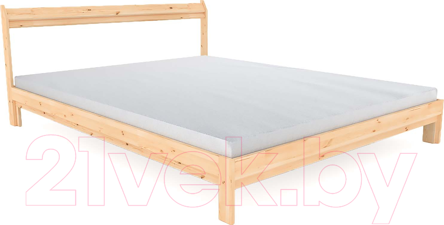 Двуспальная кровать ФанДОК Ф-156.01 160x200 (лак) - фото