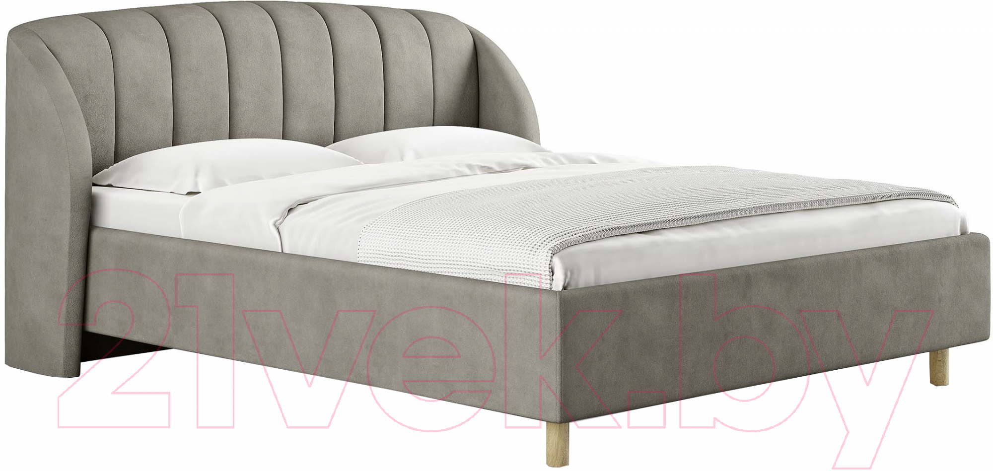 Каркас кровати Сонум Valencia 180x200 (замша бежевый) - фото