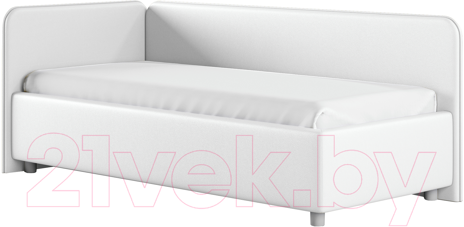 Каркас кровати Сонум Capri L 90x200 (экокожа белый) - фото