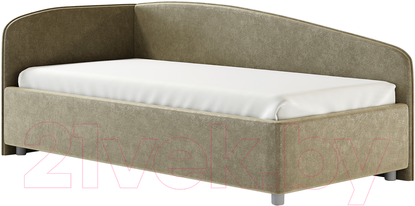 Каркас кровати Сонум Paola L 90x200 (микровелюр оливковый) - фото