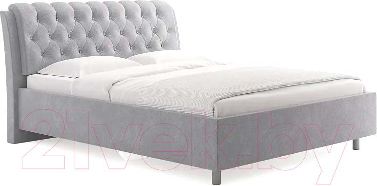 Каркас кровати Сонум Olivia 200x200 (эвита пепельный) - фото