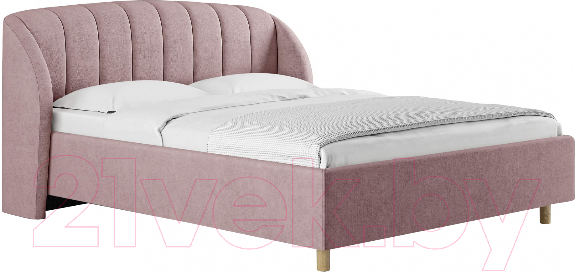 Каркас кровати Сонум Valencia 90x200 (микровелюр лиловый) - фото