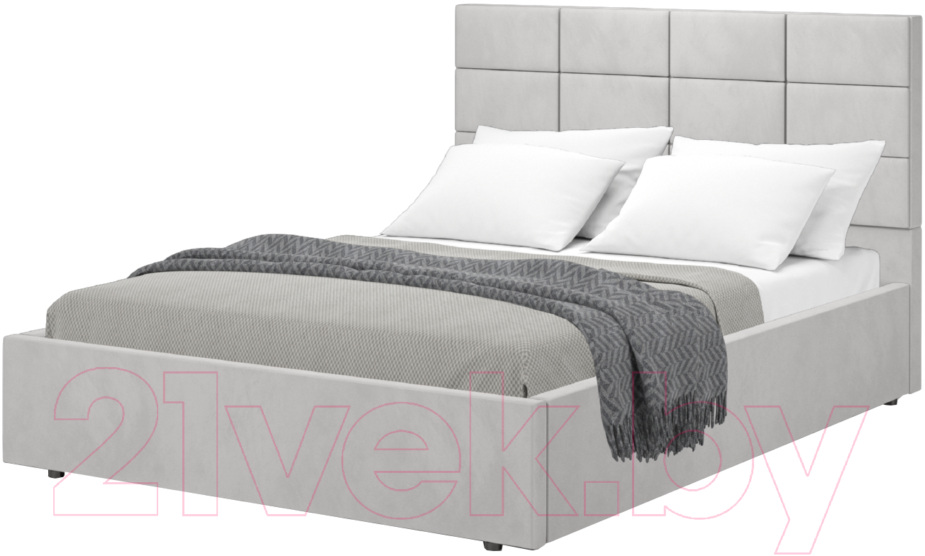 Полуторная кровать Аквилон Тэфи-1 14 ПМ (конфетти сильвер) - фото