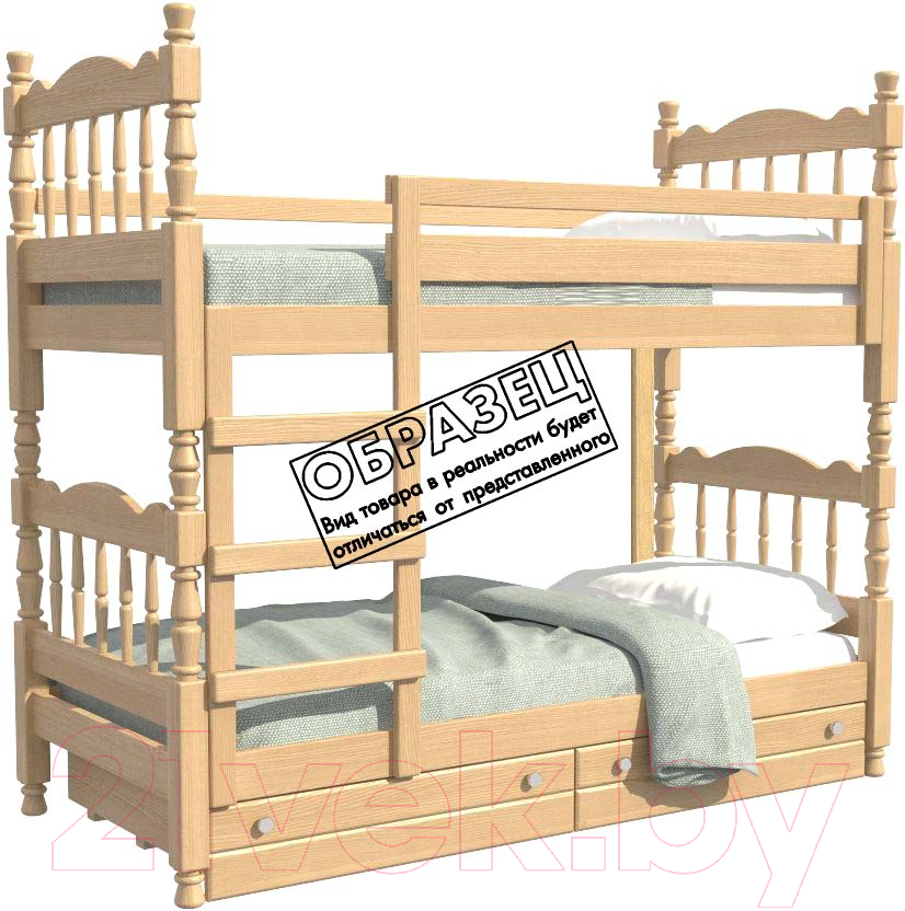 Каркас кровати Bravo Мебель Соня 80x187 (сосна) - фото