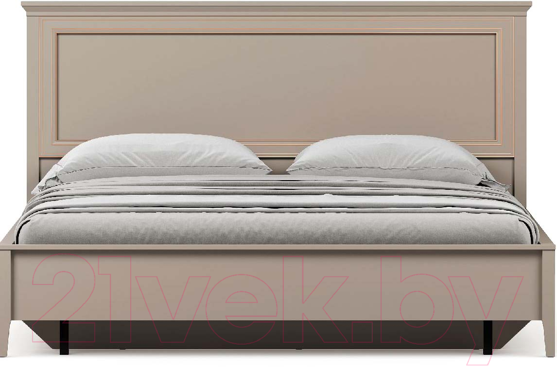 Каркас кровати Black Red White Classic LOZ180x200 с мягким элементом (глиняный серый) - фото