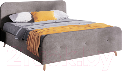 Каркас кровати Мебельград Сиерра Стандарт 90x200 (аура серый) - фото