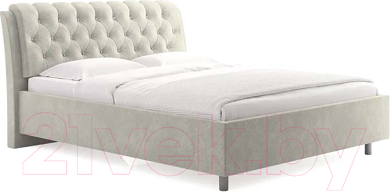 Каркас кровати Сонум Olivia 200x200 (эвита кремовый) - фото