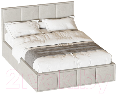 Каркас кровати Мебельград Октавия Стандарт 160x200 (лана бежевый) - фото
