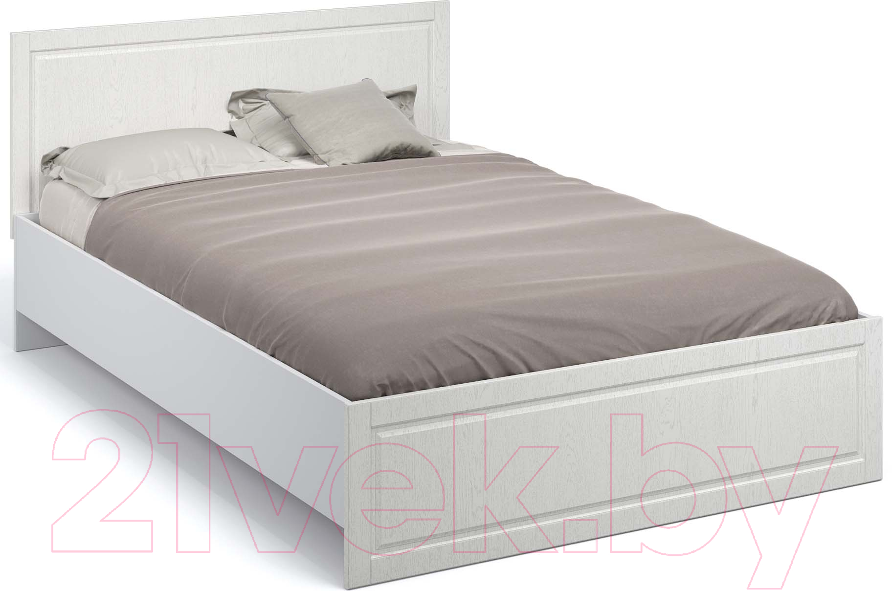 Каркас кровати Империал Лацио 140 (белое дерево) - фото