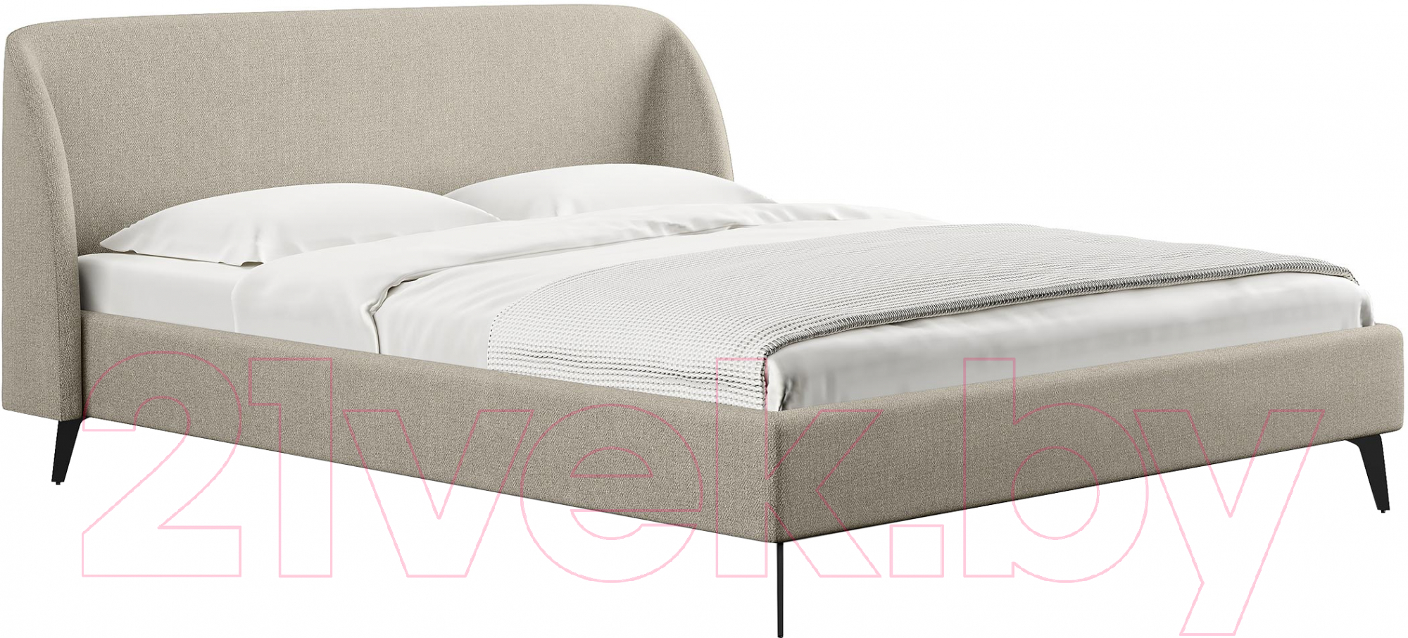 Каркас кровати Сонум Rosa 180x200 (рогожка песочный) - фото