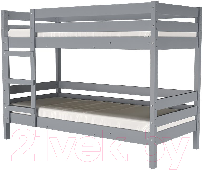 Каркас кровати Bravo Мебель Джуниор 90x200 (антрацит) - фото