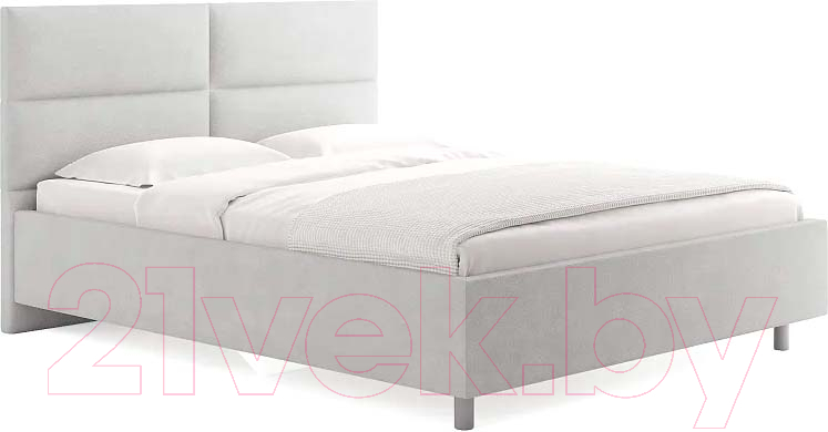 Каркас кровати Сонум Omega 200x200 (замша пепельный) - фото