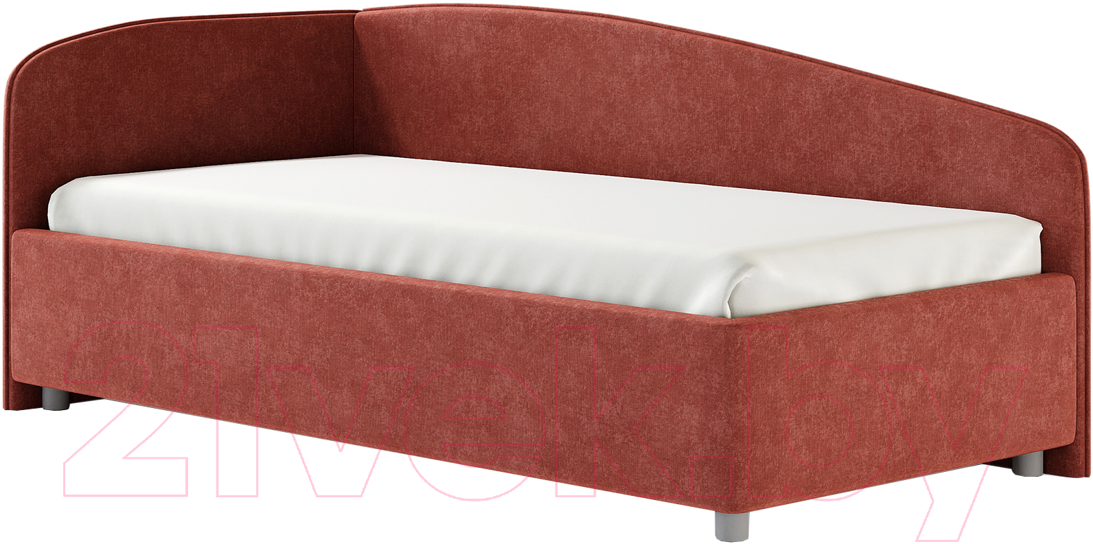 Каркас кровати Сонум Paola L 90x200 (микровелюр терракотовый) - фото