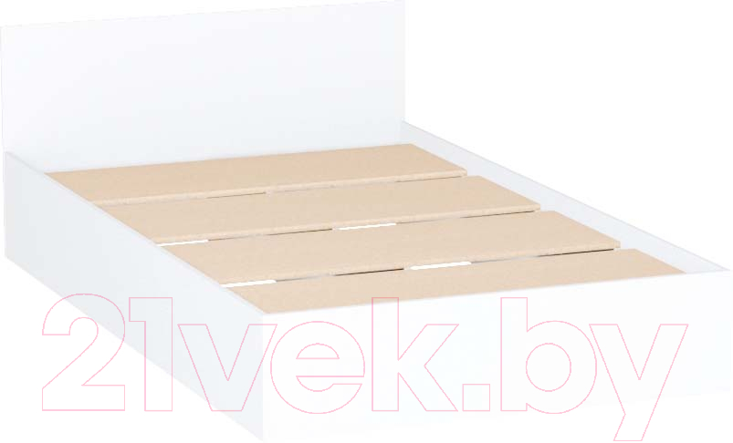 Полуторная кровать ДСВ Мори КРМЯ 1400.1/1 (белый) - фото