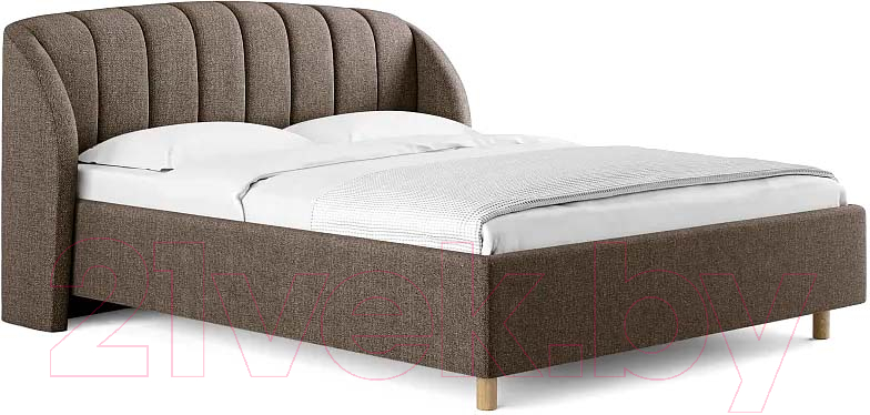 Каркас кровати Сонум Valencia 200x200 (рогожка мокко) - фото