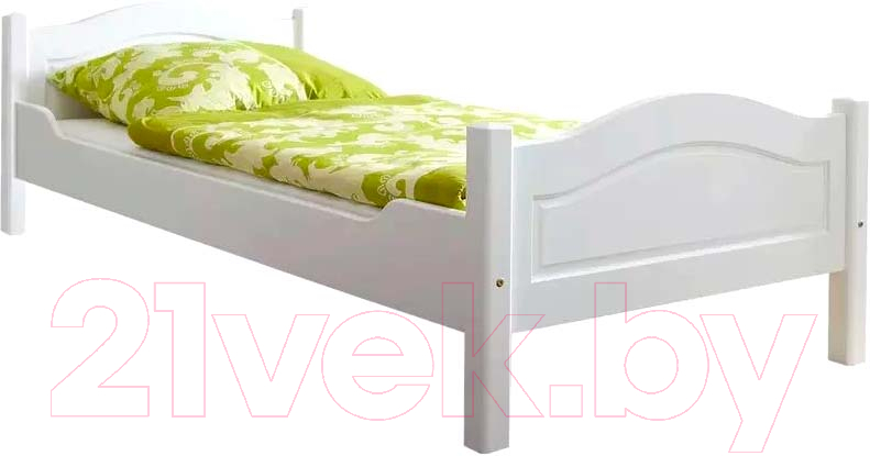 Односпальная кровать Dipriz Rita 90x200 / Д.80027.1 (белый) - фото