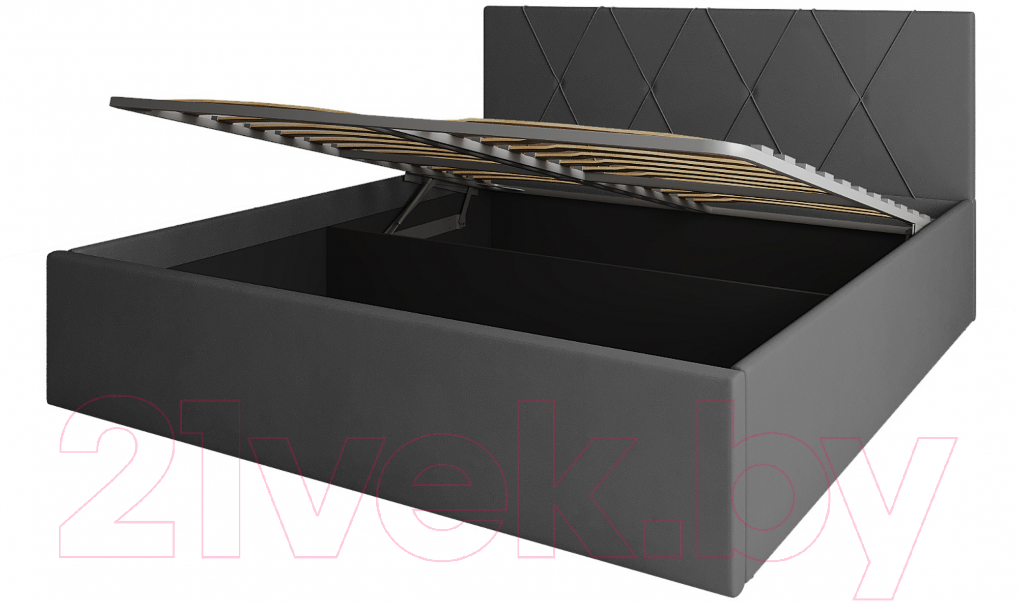 Двуспальная кровать ДСВ Румба 1.8 с подъемным механизмом (графит софт) - фото