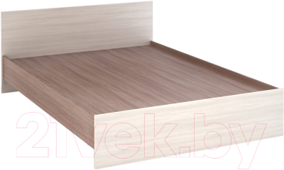 Двуспальная кровать Стендмебель Басса КР-558 (ясень шимо светлый/ясень шимо темный) - фото