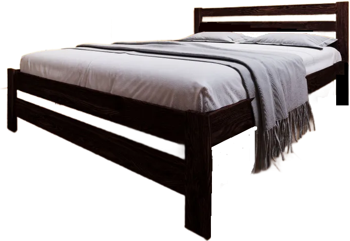 Двуспальная кровать БАМА Массив Сафари (180x200, венге) - фото