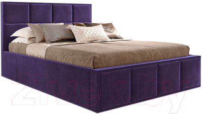 Каркас кровати Мебельград Октавия Стандарт 180x200 (мора фиолетовый) - фото