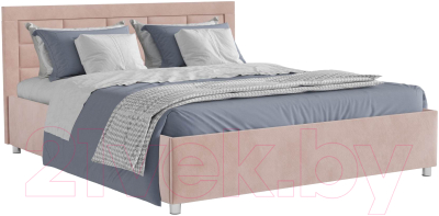 Полуторная кровать Mebel-Ars Версаль 140 (кордрой бежевый) - фото