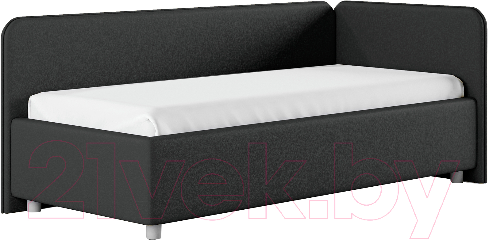 Каркас кровати Сонум Capri R 90x200 (экокожа графит) - фото