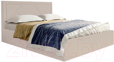 Каркас кровати Мебельград Сиеста Стандарт 140x200 (альба бежевый) - фото