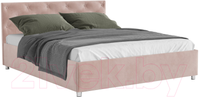 Двуспальная кровать Mebel-Ars Классик 160 (кордрой бежевый) - фото