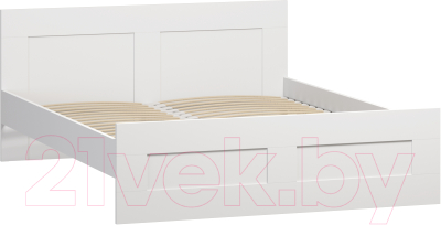 Двуспальная кровать Mio Tesoro Сириус 160x200 2.02.04.200.1 (белый) - фото