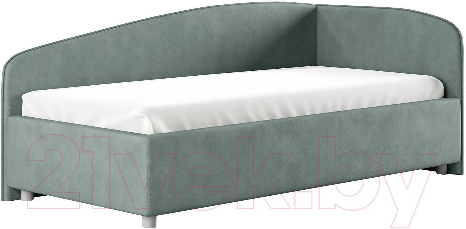 Каркас кровати Сонум Paola R 90x200 (замша мятный) - фото