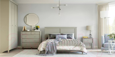 Двуспальная кровать Гомельдрев ГМ 8814-03 180x200 (ольха/светло-серый)