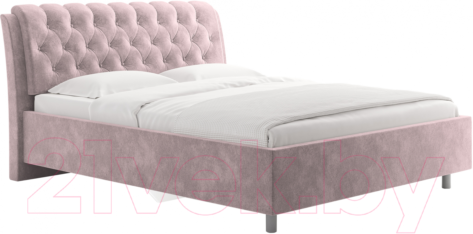 Каркас кровати Сонум Olivia 90x200 (микровелюр лиловый) - фото