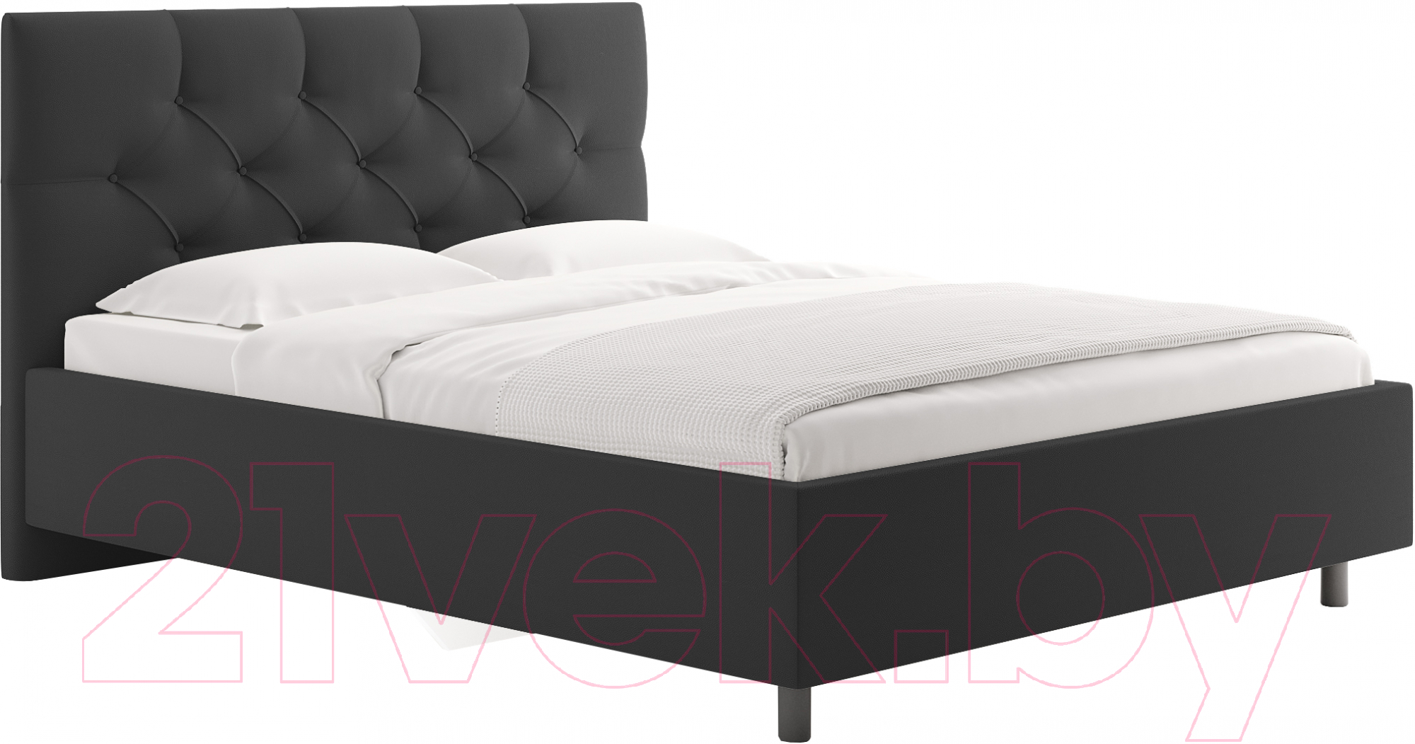 Каркас кровати Сонум Bari 160x200 (экокожа графит) - фото