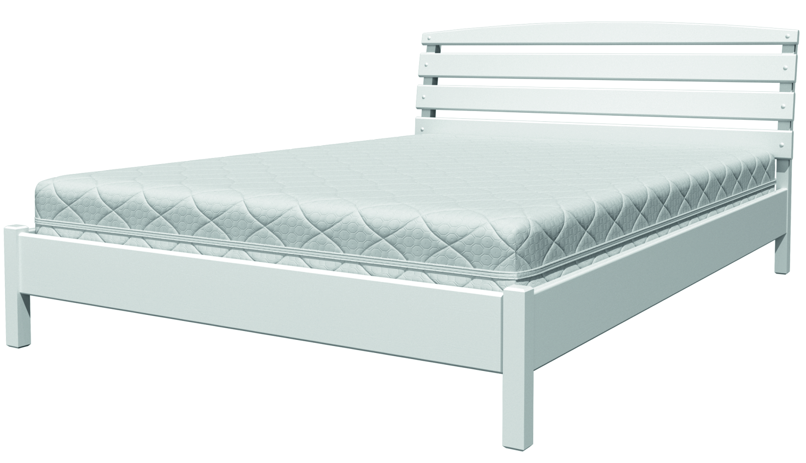 Каркас кровати Bravo Мебель Камелия 1 160x200 (белый античный) - фото