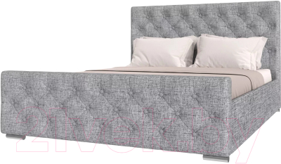 Каркас кровати НК Мебель Интеро 160x200 / 72306769 (рогожка серый) - фото