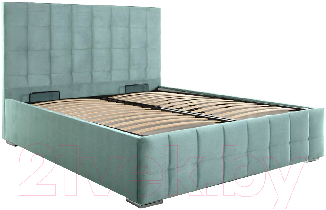 Каркас кровати Stolline Пассаж 2 22 с ПМ/Н 180x200 (велюр Velutto 14) - фото