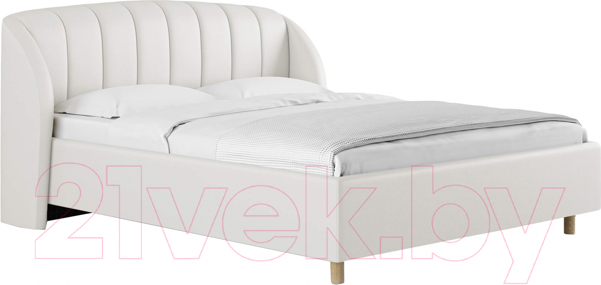 Каркас кровати Сонум Valencia 90x200 (экокожа белый) - фото