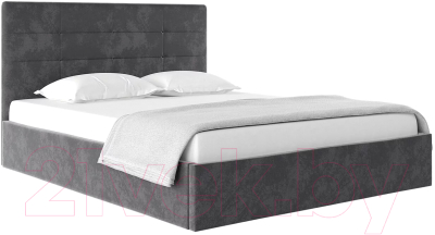 Каркас кровати НК Мебель Соната 180x200 / 72306339 (велюр серый) - фото
